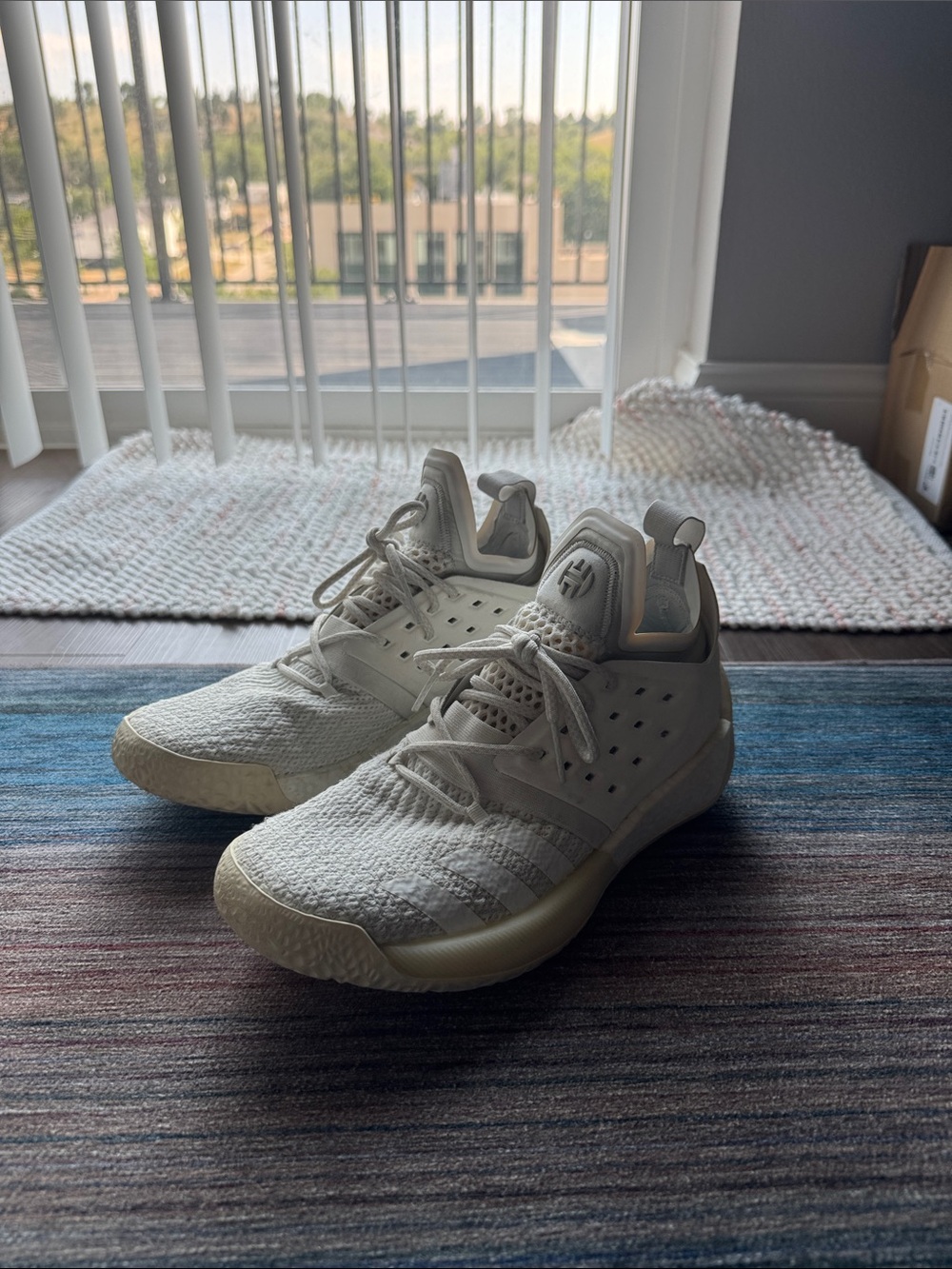 Adidas Harden Vol 2 White Basketball Shoes